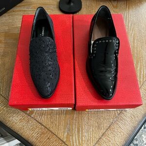 (2- Pair of)Donald J. Pliner Black Loafers Slip-Ons